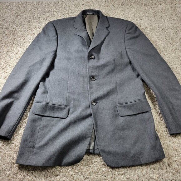 Banana Republic Other - Banana Republic Blazer Mens 42R Gray Wool Lined Sport Coat Italy Flaw*